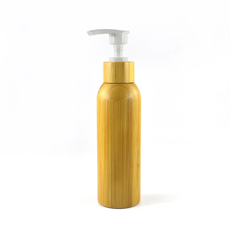 120ml Refillable Bamboo Shell Plastic Bottle with Pump Facial Cleanser Cream Shampoo Container Body Lotion Cosmetic Packaging
120ml Refillable Bamboo Shell Plastic Bottle with Pump Facial Cleanser Cream Shampoo Container Body Lotion Cosmetic Packaging