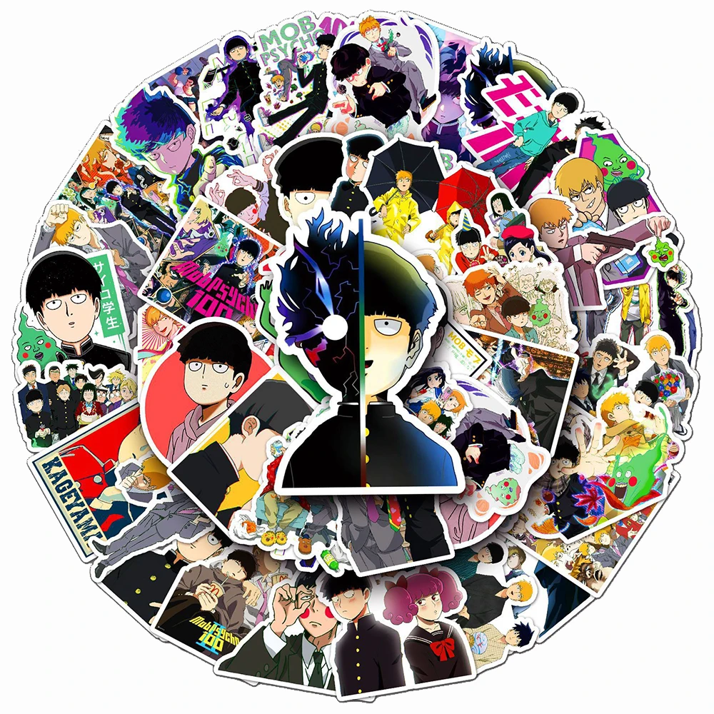10/30/50pcs Anime Mobu Saiko Hyaku Cartoon Stickers for Kids Waterproof DIY Bicycle Skateboard Motorcycle Vinyl Cool Sticker Toy
10/30/50pcs Anime Mobu Saiko Hyaku Cartoon Stickers for Kids Waterproof DIY Bicycle Skateboard Motorcycle Vinyl Cool Sticker Toy
