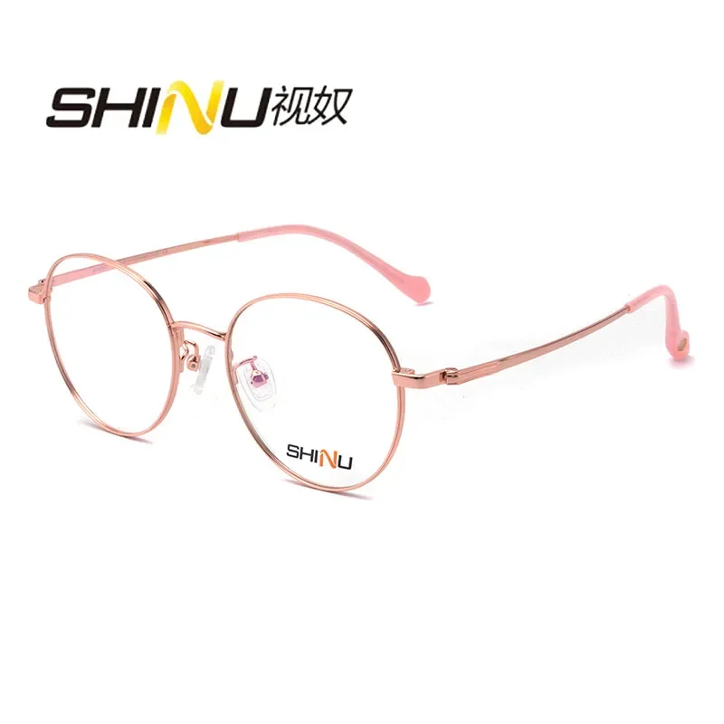 

SHINU Titanium glasses women near and far multofcal eyeglasses pink glasses women progressive smart glasses in titanium frame