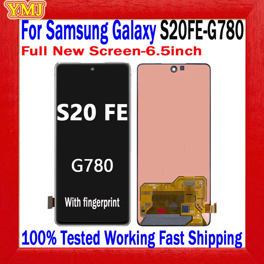 S20 FE 4G Super AMOLED For Samsung Galaxy S20 Fe SM-G780F G780F/DSM G780G LCD Display Touch Screen Digitizer Assembly Parts 
S20 FE 4G Super AMOLED For Samsung Galaxy S20 Fe SM-G780F G780F/DSM G780G LCD Display Touch Screen Digitizer Assembly Parts
