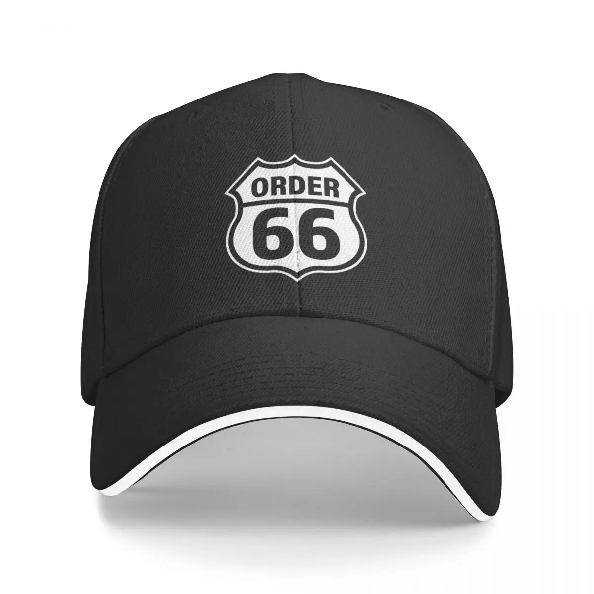 

Order 66 white Baseball Cap Hat Beach Golf Hat Snapback Cap Custom Cap Male Women's