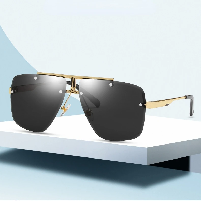 Men's Frameless Metal Sunglasses Fashion Double Beam Sunglasses New Women's Square Sunglasses
Men's Frameless Metal Sunglasses Fashion Double Beam Sunglasses New Women's Square Sunglasses