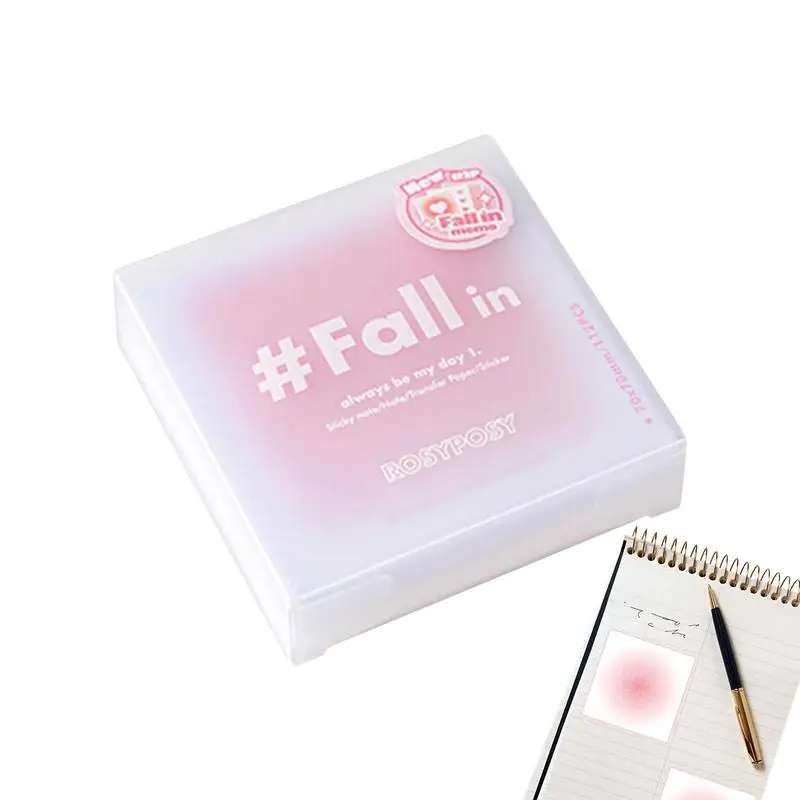 Sticky Note Pads Self-Stick Memo Pads Aesthetic Short Note DIY Journal Scrapbooking Suitable For Office School Etc 
Sticky Note Pads Self-Stick Memo Pads Aesthetic Short Note DIY Journal Scrapbooking Suitable For Office School Etc