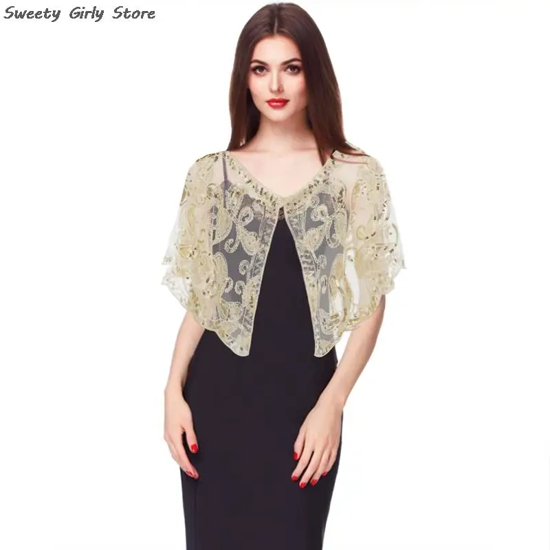 Ladies Transparent Lace Arm Cover Elegant Shoulder Shawl Summer Chiffon Shawls Wedding Party Coat Embroidery Poncho Wrap Decor
Ladies Transparent Lace Arm Cover Elegant Shoulder Shawl Summer Chiffon Shawls Wedding Party Coat Embroidery Poncho Wrap Decor
