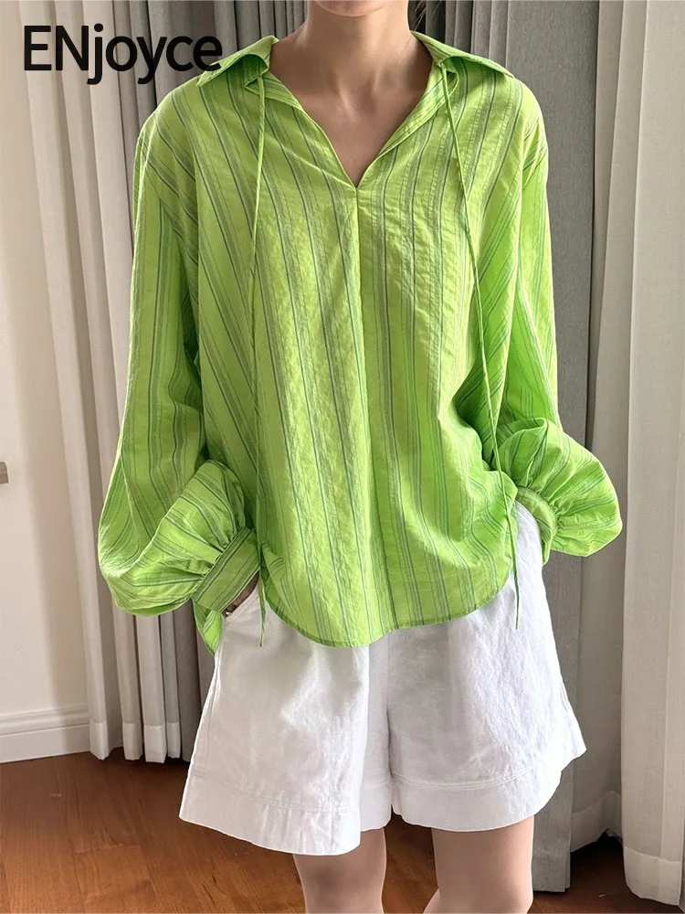 Женская блузка с драпировкой Awayday, крутая блузка в полоску с длинным рукавом, Модный корейский пуловер, лето 2024
Женская блузка с драпировкой Awayday, крутая блузка в полоску с длинным рукавом, Модный корейский пуловер, лето 2024