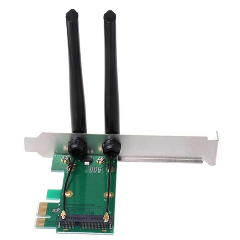 Для ПК беспроводная карта Wifi Mini PCI-E экспресс для PCI-E адаптер с 2 антеннами внешний прочный простой в установке
Для ПК беспроводная карта Wifi Mini PCI-E экспресс для PCI-E адаптер с 2 антеннами внешний прочный простой в установке