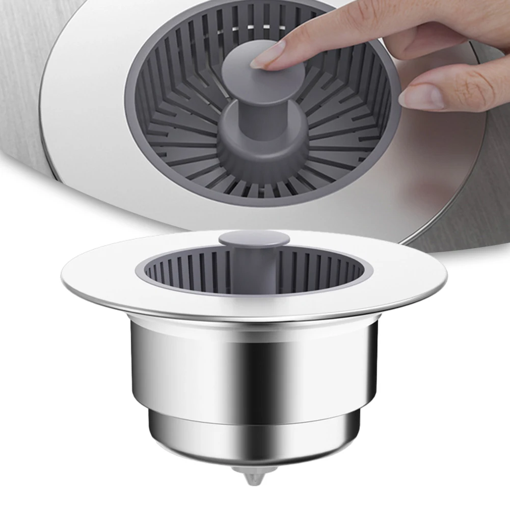 Kitchen Sink Drain Strainer Plug Pop-Up Drain Filter Anti Odor Anti Clogging Kitchen Sink Stopper Bathroom Drain Strainer Filter
Kitchen Sink Drain Strainer Plug Pop-Up Drain Filter Anti Odor Anti Clogging Kitchen Sink Stopper Bathroom Drain Strainer Filter