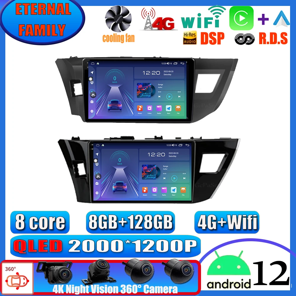 Автомагнитола Carplay для Toyota Corolla Ralink, мультимедийный видеоплеер с GPS-навигацией, Wi-Fi, IPS, DSP, Android 12, 2013, 2014, 2015
Автомагнитола Carplay для Toyota Corolla Ralink, мультимедийный видеоплеер с GPS-навигацией, Wi-Fi, IPS, DSP, Android 12, 2013, 2014, 2015