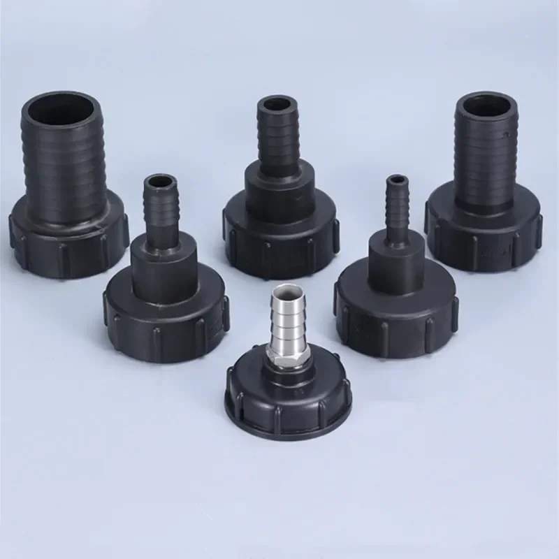 

1Pcs IBC Water Tank Drain Adapter Garden Hose Connector S60x6 Thread cap to 1/2" 3/4" 1" Fitting Replacement Valve Parts
