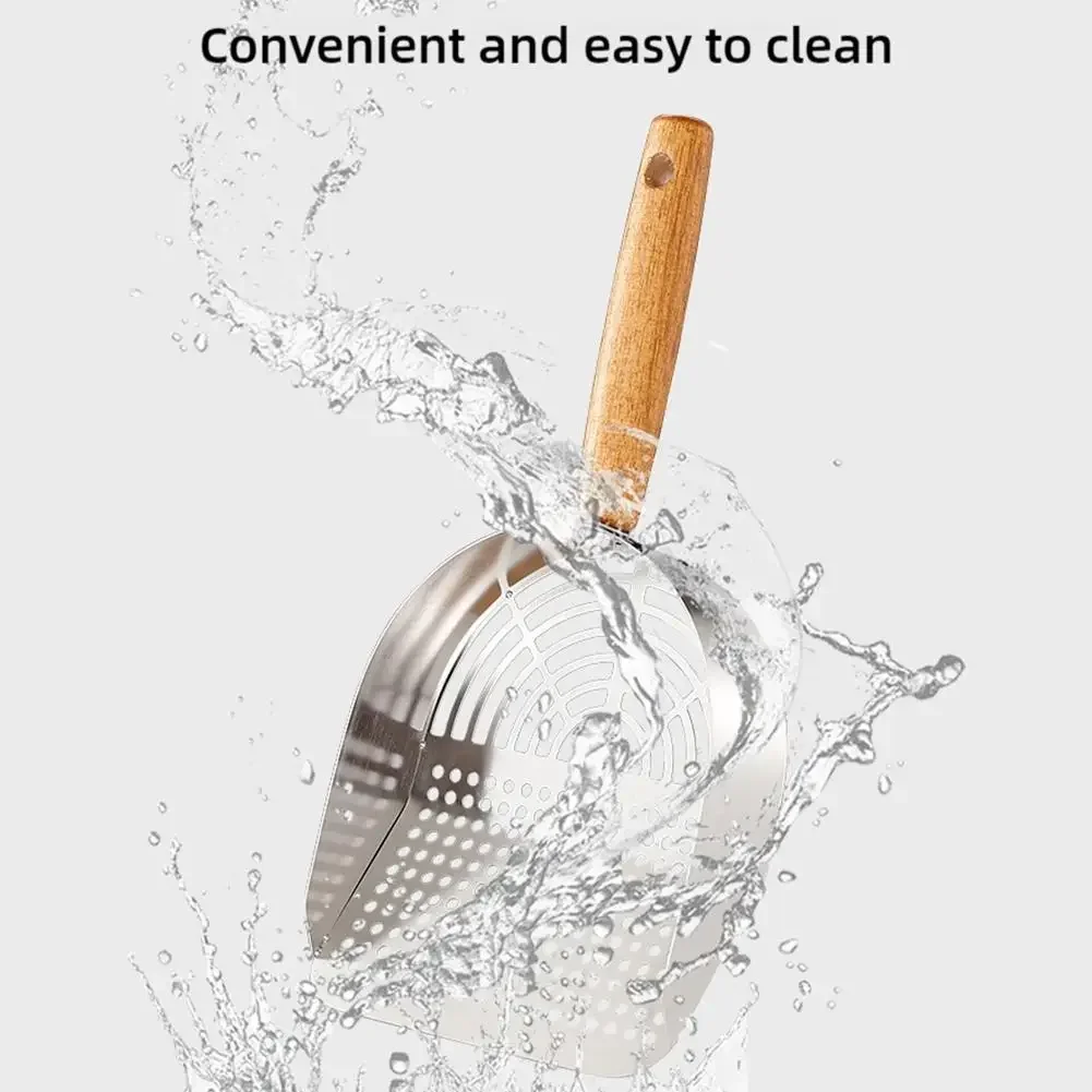 Steel Cat Litter Scoop with Long Handle – Pet Waste Shovel for Tofu Sand Litter Boxes Steel Cat Litter Scoop with Long Handle – Pet Waste Shovel for Tofu Sand Litter Boxes