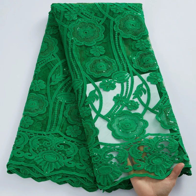 African Milk Silk Lace Fabric 2022 High Quality Embroidery French Tulle Lace Fabric With Sequins Nigerian Fabric For Women 2834A 
African Milk Silk Lace Fabric 2022 High Quality Embroidery French Tulle Lace Fabric With Sequins Nigerian Fabric For Women 2834A