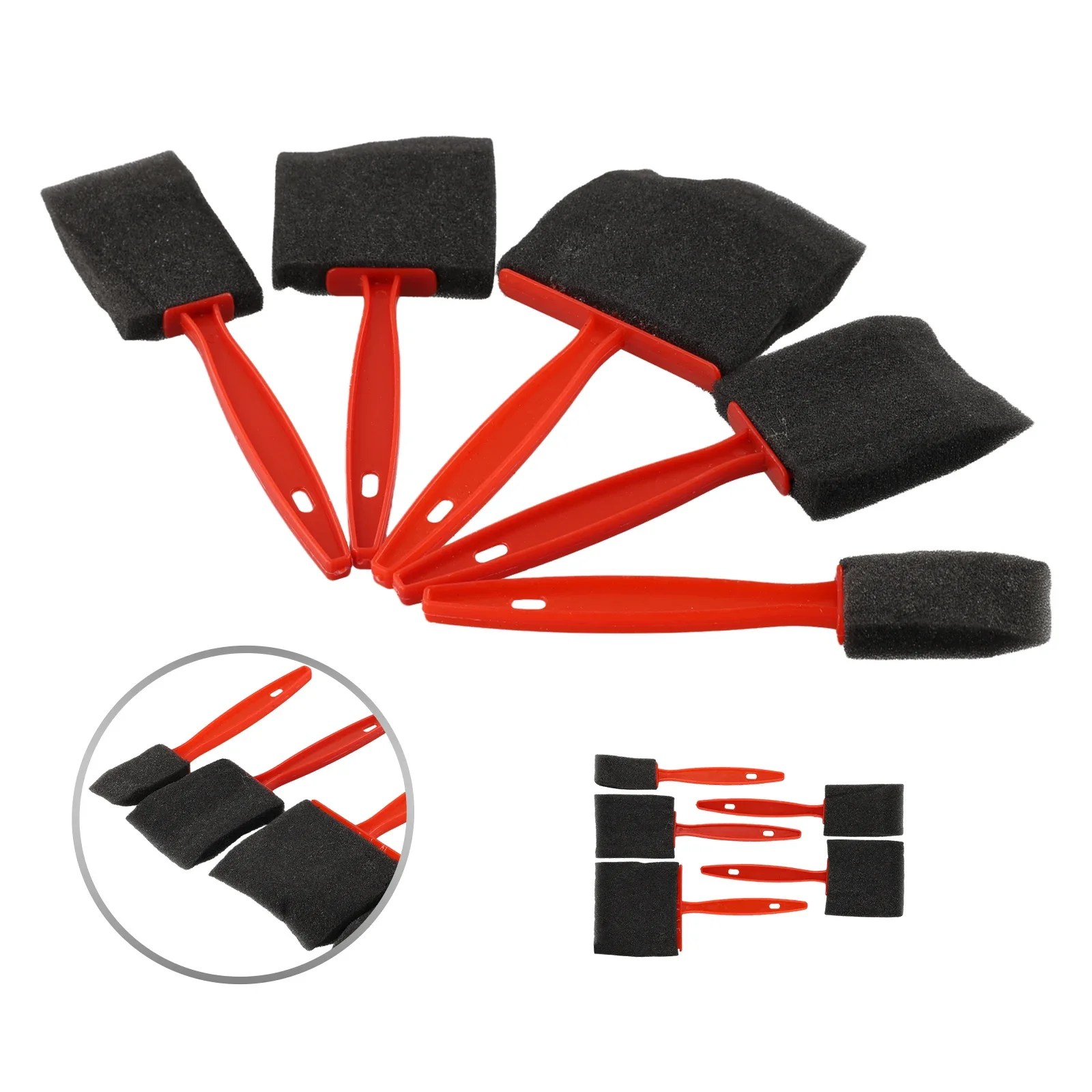 Hand Tools Foam Brushes 5 Piece Set Plastic Red&Black Craft Paint Brush Excellent Water Retention Foam Paint Brush
Hand Tools Foam Brushes 5 Piece Set Plastic Red&Black Craft Paint Brush Excellent Water Retention Foam Paint Brush