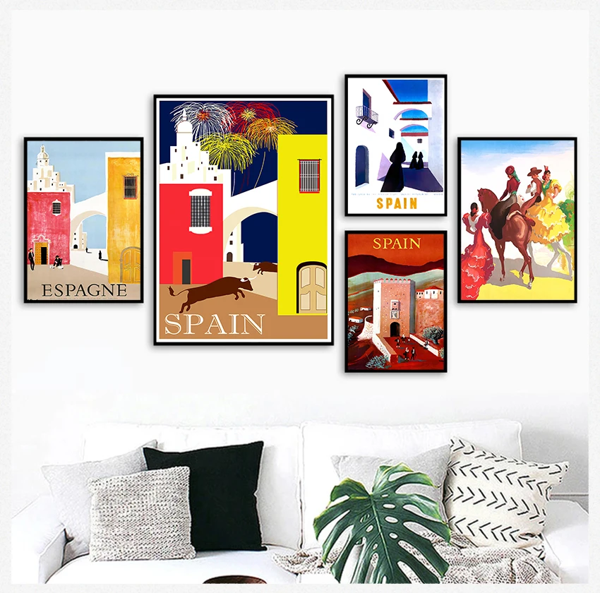 Wall Kraft Posters Coated Wall Stickers Home Decorative Pictures Gift Pop Art Travel to Spain Espagne Canvas Painting Vintage
Wall Kraft Posters Coated Wall Stickers Home Decorative Pictures Gift Pop Art Travel to Spain Espagne Canvas Painting Vintage