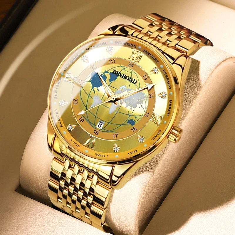 Sdotter Luxury Gold Watch for Men Stainless Steel Waterproof Quartz Watch Fashion Luminous Date Sports Mens Wristwatch Relogio M
Sdotter Luxury Gold Watch for Men Stainless Steel Waterproof Quartz Watch Fashion Luminous Date Sports Mens Wristwatch Relogio M