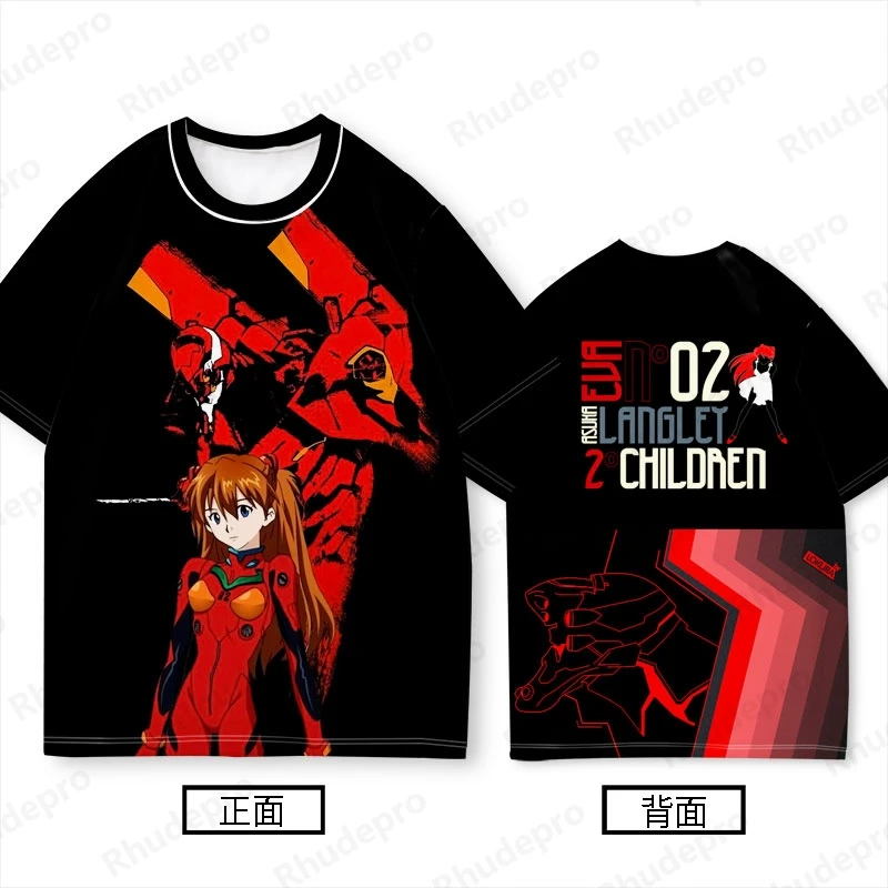 

2024 New Century Evangelion Tide Brand Short Sleeve T-shirt Eva Twill Surrounding Base Shirt Two Yuan Youth Clothes