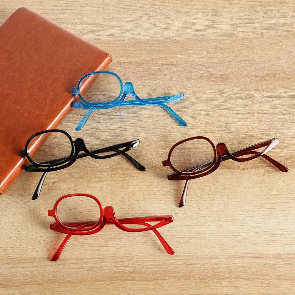 1Pc Portable Magnifying Rotating Makeup Reading Glasses Flip Down Lenses Colourful Frame Women Cosmetic Readers Eyeglasses 
1Pc Portable Magnifying Rotating Makeup Reading Glasses Flip Down Lenses Colourful Frame Women Cosmetic Readers Eyeglasses