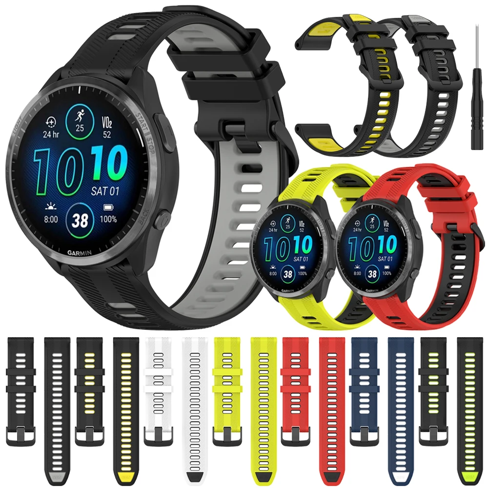 22MM Official Wacth Strap For Garmin Forerunner 965 955 945 935 Soft Silicone Wristband Replacement RUN Band Bracelet Accessorie
22MM Official Wacth Strap For Garmin Forerunner 965 955 945 935 Soft Silicone Wristband Replacement RUN Band Bracelet Accessorie