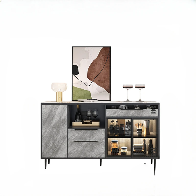 

Роскошный шкаф-сервант, шкаф из массива дерева для хранения микроволновой печи, каменная тарелка для гостиной, шкафчик, кухонный боковой шкаф