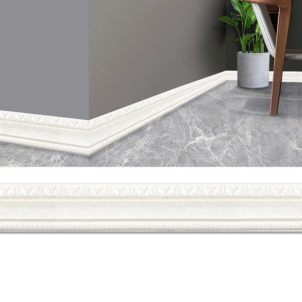 1Pc Wall Trim Line Skirting Border Decor Sticker Wallstick Decor 2.3m Self Adhesive Foam Molding Trim For Home Decoration
1Pc Wall Trim Line Skirting Border Decor Sticker Wallstick Decor 2.3m Self Adhesive Foam Molding Trim For Home Decoration