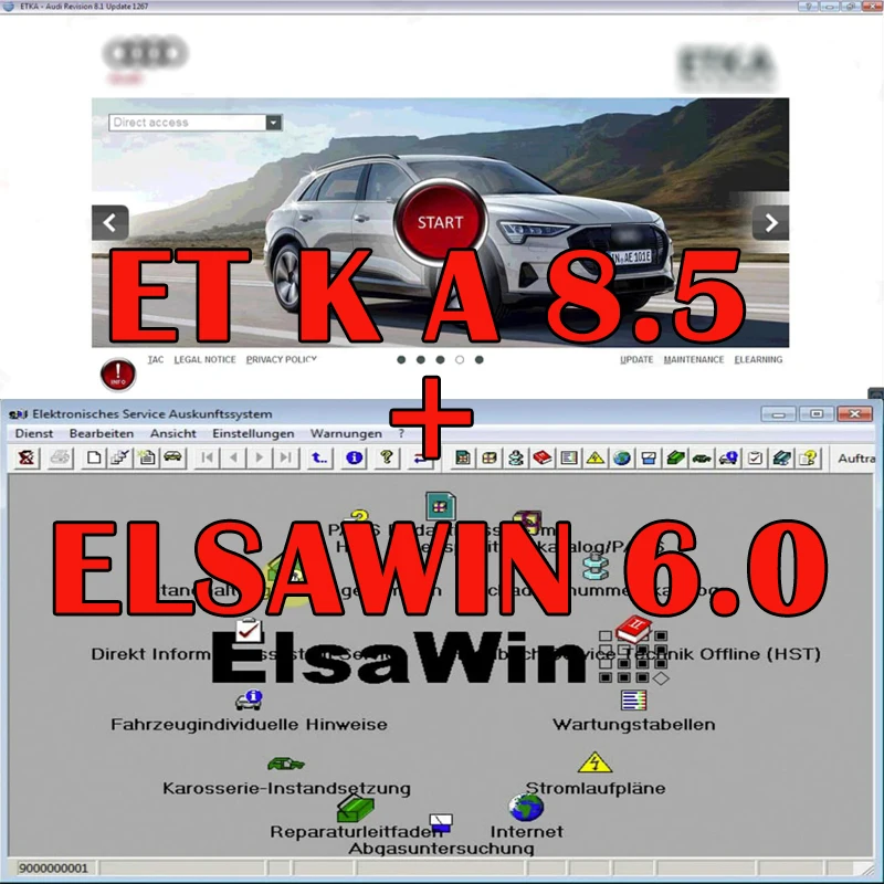 

Коллекция 2024 года, Elsawin 6,0 + ET KA 8,5, Каталог электронных запчастей для автомобилей, поддержка для V/W + AU // DI + SE // AT + SKO // DA, программное обеспечение для ремонта автомобилей