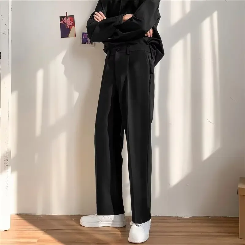 The new straight-tube suit trousers loose and casual three-dimensional vertical sense trousers men's deep-fried street wide-leg
The new straight-tube suit trousers loose and casual three-dimensional vertical sense trousers men's deep-fried street wide-leg