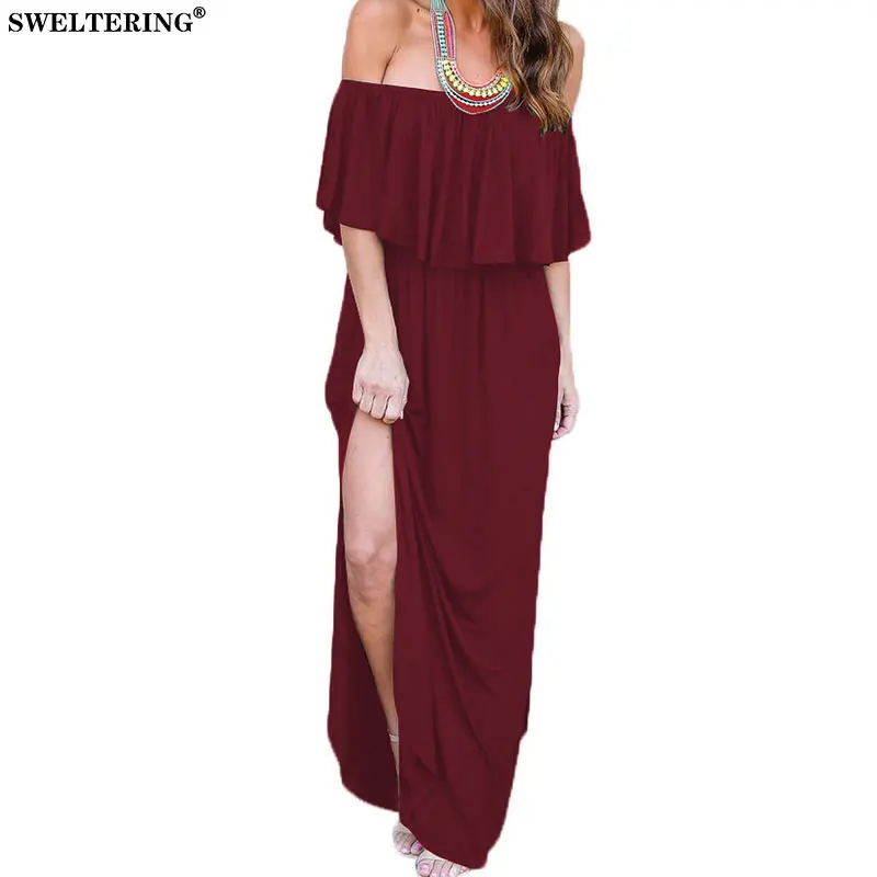 SWELTERING Elegant Women's New Shrugged One Line Neck Short Sleeve Dress Fashion Slim Fit Pocket High Waist Dress Sexy Party Clu 
SWELTERING Elegant Women's New Shrugged One Line Neck Short Sleeve Dress Fashion Slim Fit Pocket High Waist Dress Sexy Party Clu