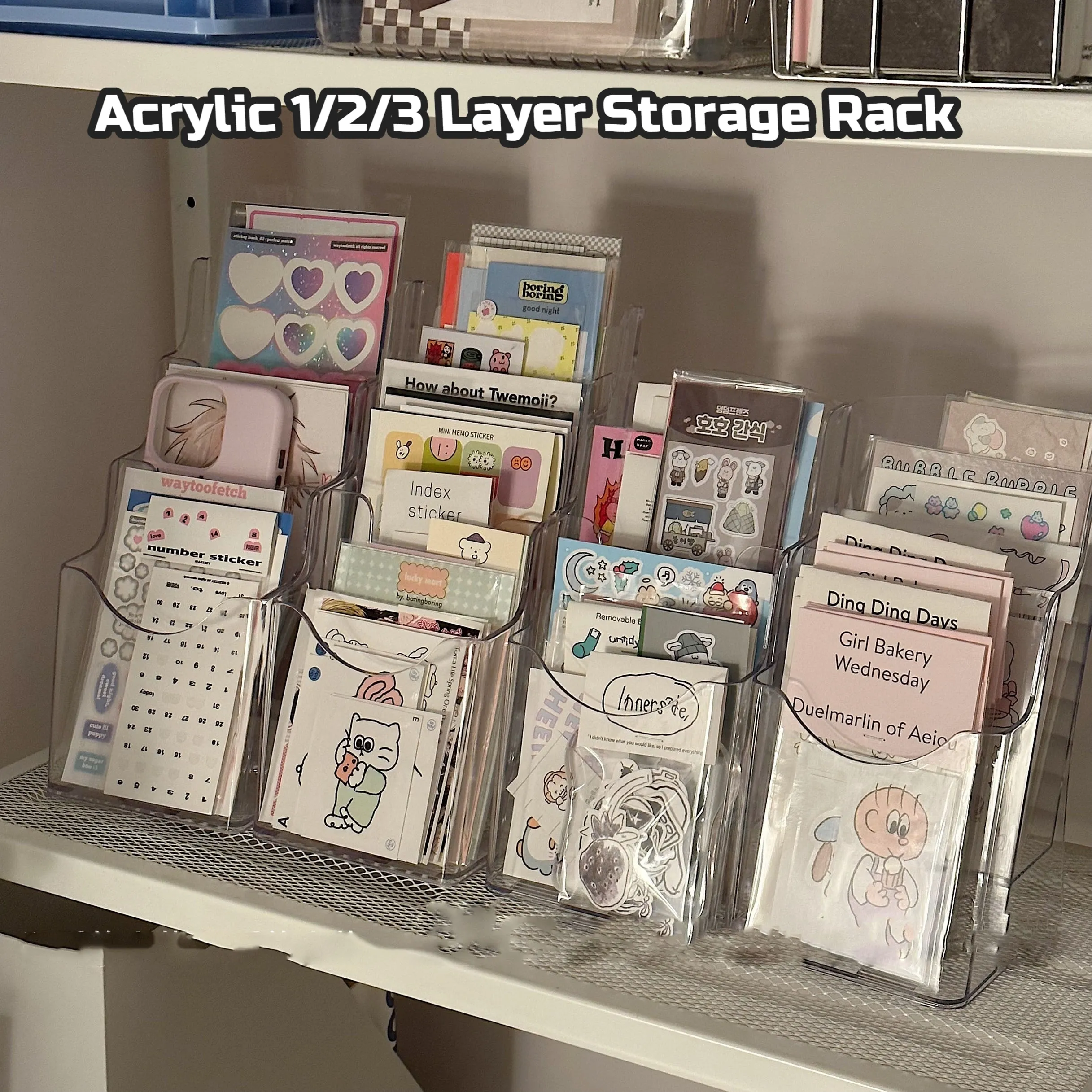SKYSONIC Acrylic Layered Rack Storage Box Transparent Organizer Photocards, Stationerry,Make Up Sorting Hanging Holder Supplier
SKYSONIC Acrylic Layered Rack Storage Box Transparent Organizer Photocards, Stationerry,Make Up Sorting Hanging Holder Supplier