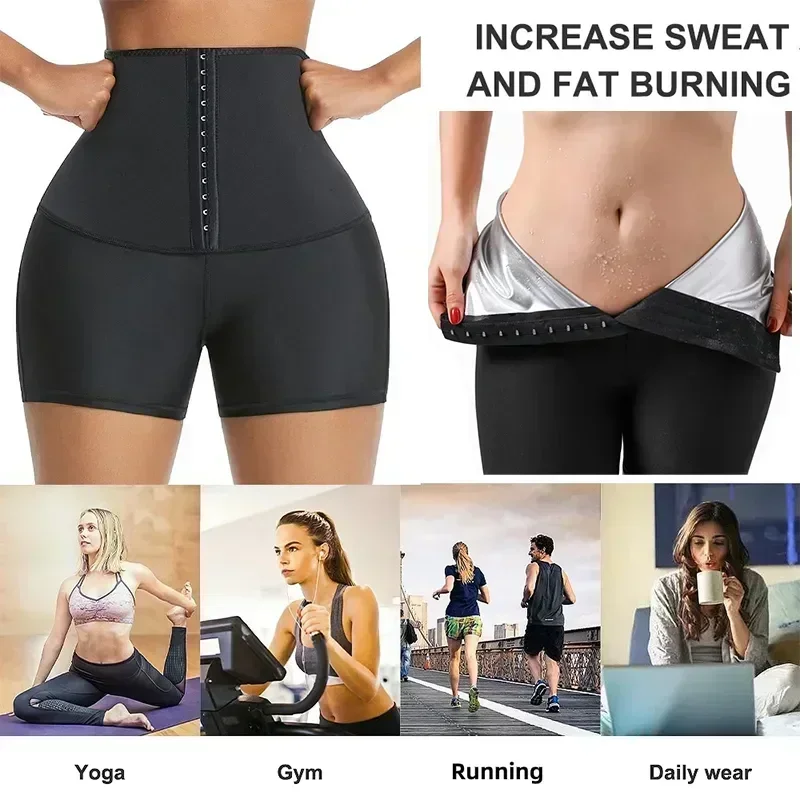 

Waist Tummy Hot Sweat Trainer Leggings Loss Pants Fitness Sauna Weight Slimming Shapewear Body Shaper Shorts Women Thermo