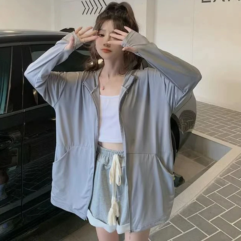 Rimocy Women's Sun Protection Jackets 2023 New Quick Drying Breathable Yoga Coats Woman Solid Color Loose Sunscreen Tops Female
Rimocy Women's Sun Protection Jackets 2023 New Quick Drying Breathable Yoga Coats Woman Solid Color Loose Sunscreen Tops Female