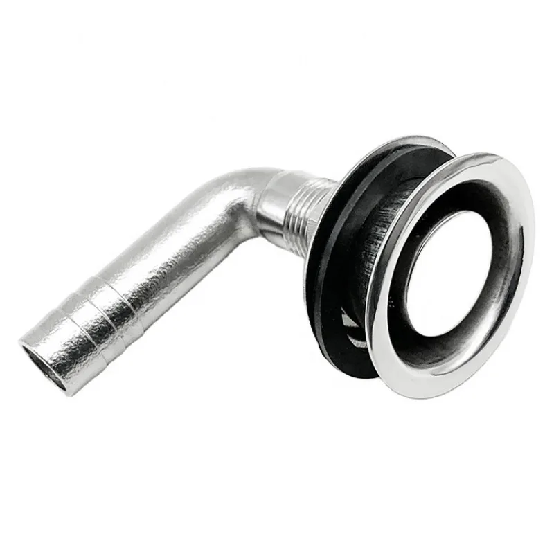 

316 Stainless Steel Boat Fuel Vent for 5/8" Hose 90 Degree Boat Thru Hull Vent with Mounting Gasket Marine Fuel Vents