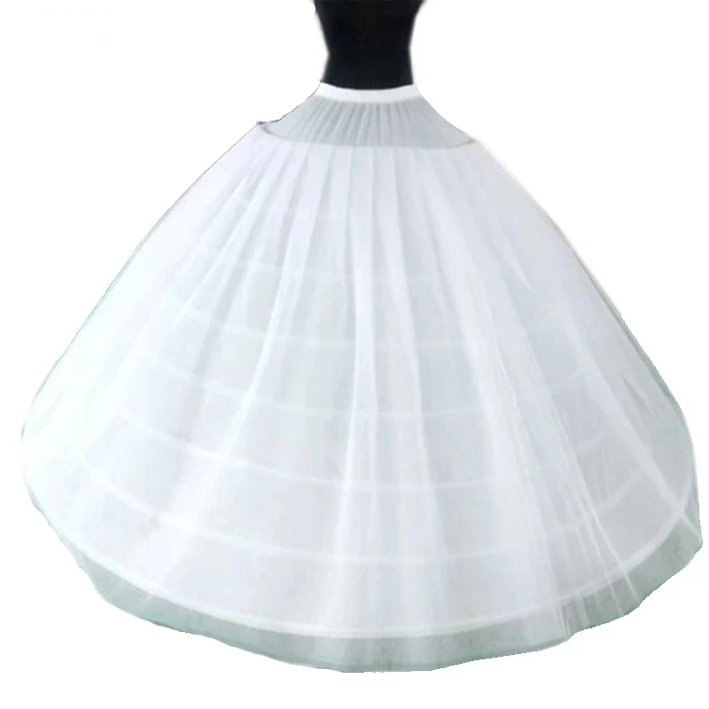 

Biggest Widest Petticoat Underskirt 8 Eight Hoops 3 Layers Tulle 135CM*175CM Wedding Crinoline For Quinceanera Dress Ball Gown