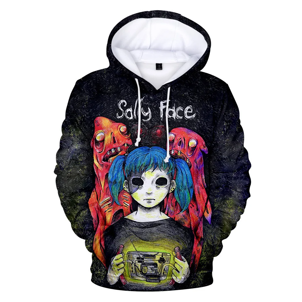 Game Sally Face Cosplay Hoodies Sweatshirt Harajuku Hip Hop Streetwear Men Women Hooded Pullover Tops Clothing Hallowen Party
Game Sally Face Cosplay Hoodies Sweatshirt Harajuku Hip Hop Streetwear Men Women Hooded Pullover Tops Clothing Hallowen Party