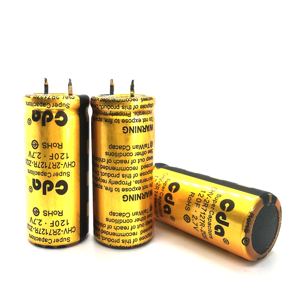 CHV CDA Super Capacitors Farad Capacitor 2.7V 120F CHV-2R7127R-TW-S1 SuperCapacitors
CHV CDA Super Capacitors Farad Capacitor 2.7V 120F CHV-2R7127R-TW-S1 SuperCapacitors