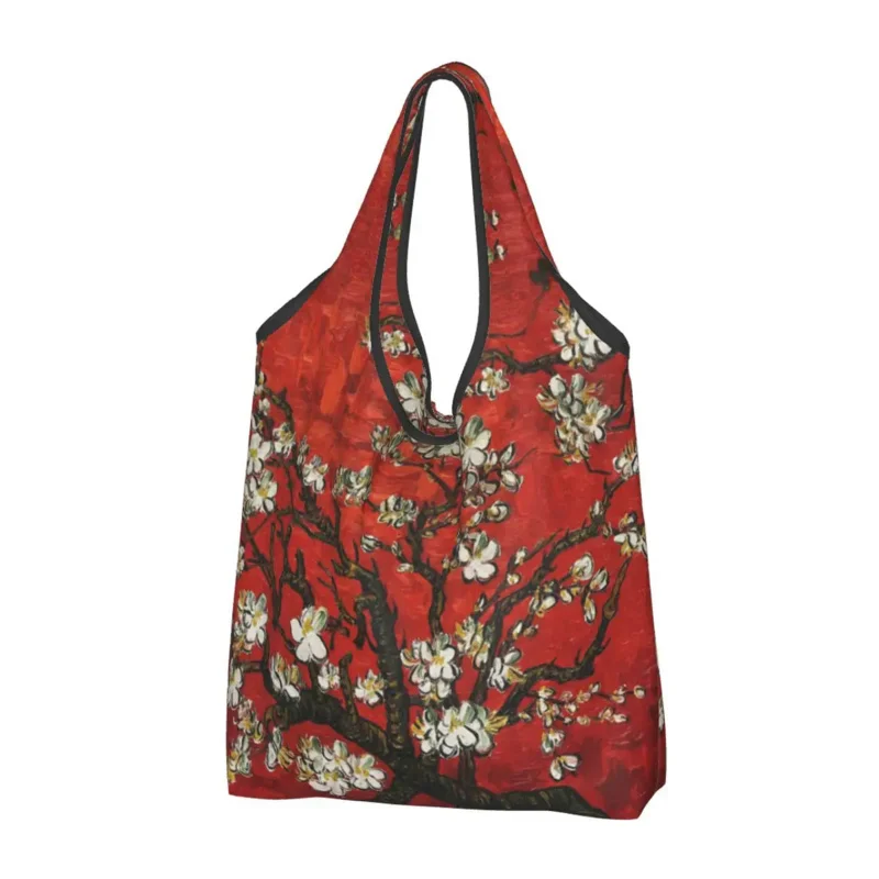 Funny Print Van Gogh Almond Blossoms In Red Tote Shopping Bag Portable Shopper Shoulder Flowers Painting Handbag
Funny Print Van Gogh Almond Blossoms In Red Tote Shopping Bag Portable Shopper Shoulder Flowers Painting Handbag