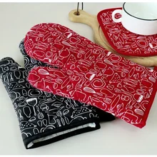 Kitchen Microwave Heat Insulation Glove Oven Mitts Cotton Pot Holders Red Black Nordic Non-slip Pad BBQ Baking Cooking Tools
Kitchen Microwave Heat Insulation Glove Oven Mitts Cotton Pot Holders Red Black Nordic Non-slip Pad BBQ Baking Cooking Tools