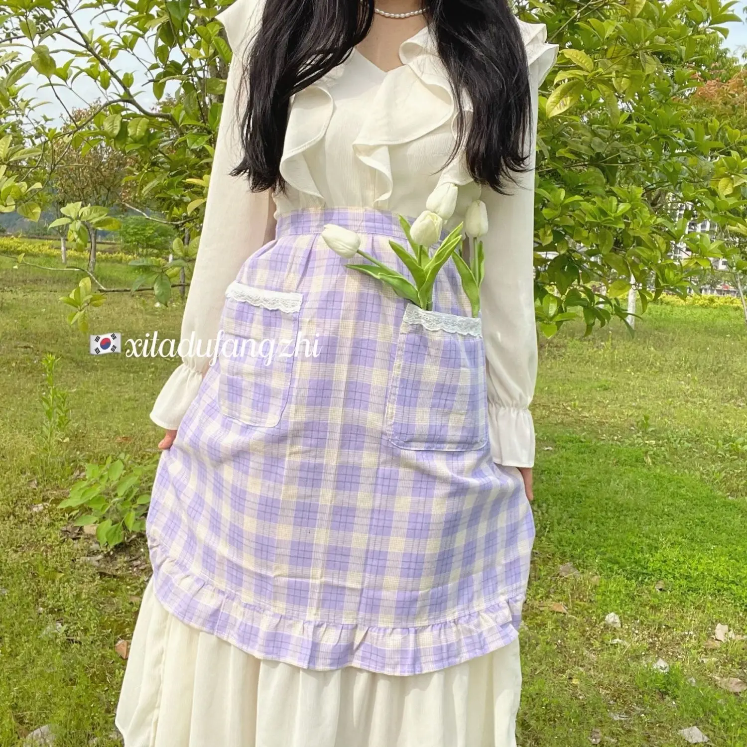 Apron Lattice 2023 Floral Art Gardening Household Fashion Korean Style Cleaning Tools Versatile Style Pleated New
Apron Lattice 2023 Floral Art Gardening Household Fashion Korean Style Cleaning Tools Versatile Style Pleated New