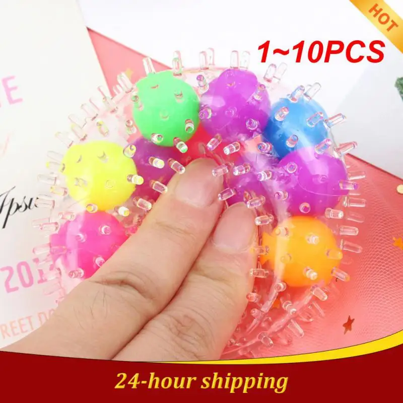 

1~10PCS Hedgehog Pressure Ball Color Random Hand Eye Coordination Parent-child Communication Creative Interest Cultivation