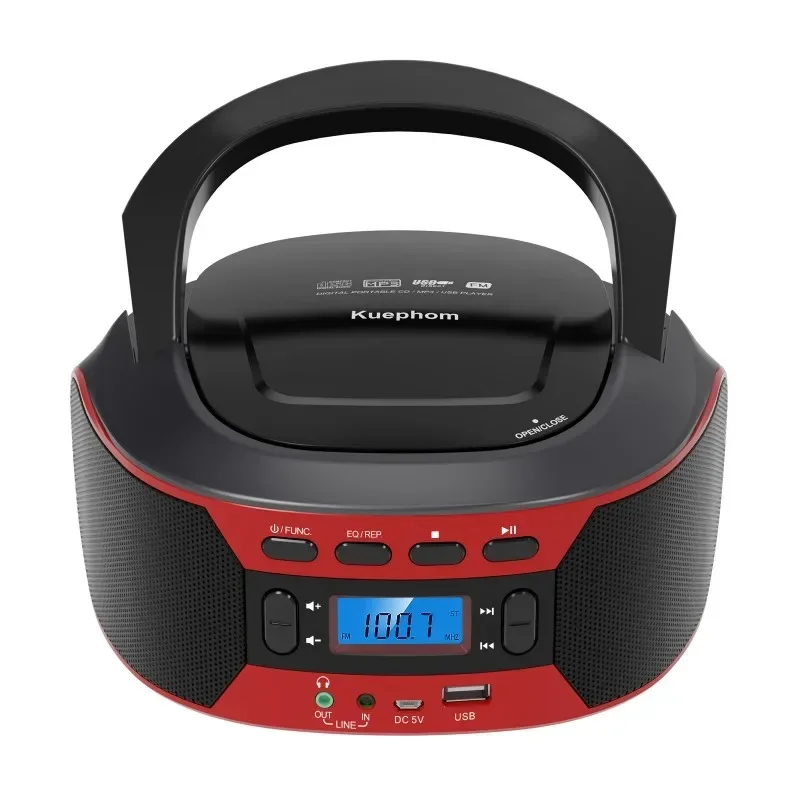 

Multifunctional Bluetooth CD Player Portable Boombox Home Walkman Radiohome Theate Bluetooth Speaker MP3/FM/USB/CD Caixa De Som