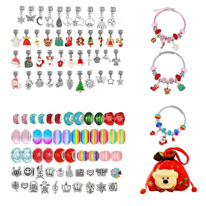 Christmas Bracelet Making Kit Metal DIY Jewelry Making Kit For Children Cute Bracelet Set With Colorful Beads Festival Jewelry
Christmas Bracelet Making Kit Metal DIY Jewelry Making Kit For Children Cute Bracelet Set With Colorful Beads Festival Jewelry