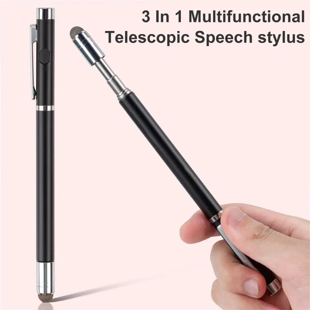 

Great Durable Touch Screen Pen Wear Resistant Handheld Capacitive Screen Stylus Pen with Lasers Hidden Telescopic Pole
