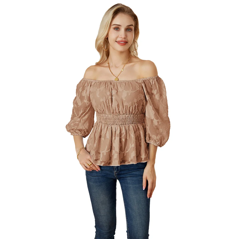 GK Women Square Neck Off Shoulder T-shirts Smocked Waist A-Line Tops Tops Short Sleeve Half Sleeves Blouse Ol Lady Shirts
GK Women Square Neck Off Shoulder T-shirts Smocked Waist A-Line Tops Tops Short Sleeve Half Sleeves Blouse Ol Lady Shirts