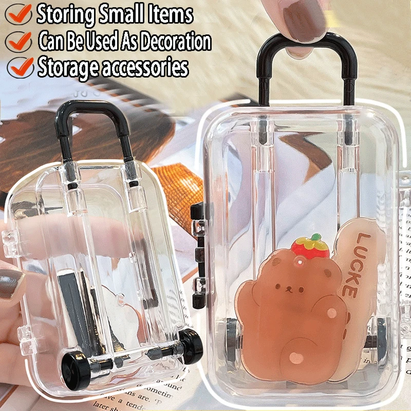 Small Mini Suitcase Jewelry Storage Box Women Lovely Miniature Earring Necklace Showcase Dollhouse Handbag Model Packing Case
Small Mini Suitcase Jewelry Storage Box Women Lovely Miniature Earring Necklace Showcase Dollhouse Handbag Model Packing Case