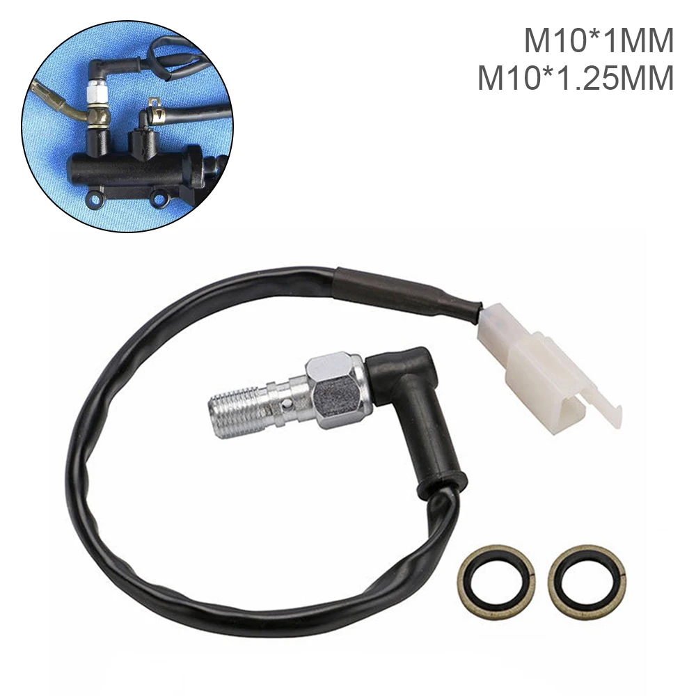 

M10 1.0/1.25mm Motorcycle Hydraulic Brake Pressure Rear Light Switch Hollow Bolt Accessories Hydraulic Brake Switches