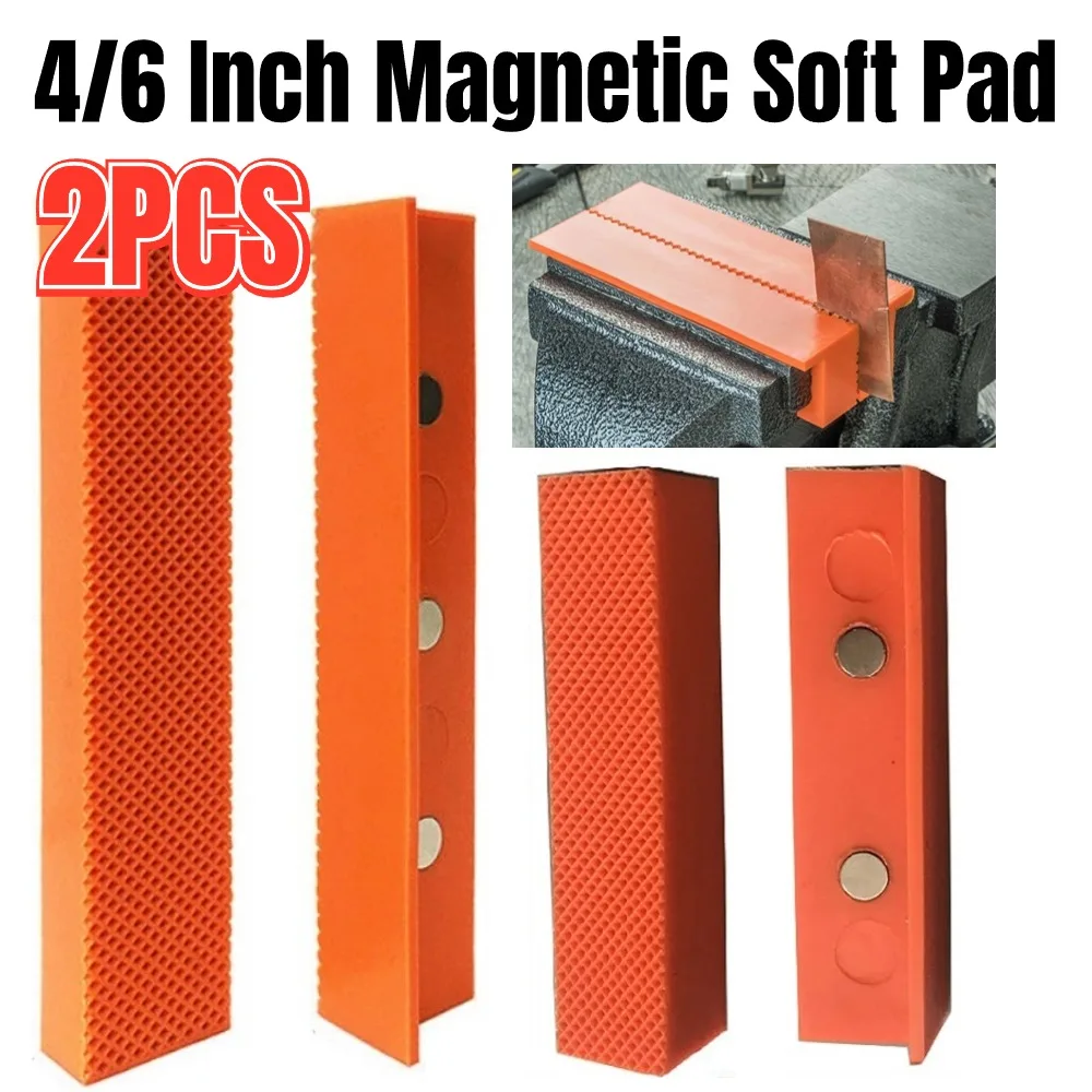 2pcs 4/6inch Multi-Grooved Magnetic Vise Pads Jaw Rubber Nylon Protection Strip For Metal Soft Machine Drill Press Tools Access
2pcs 4/6inch Multi-Grooved Magnetic Vise Pads Jaw Rubber Nylon Protection Strip For Metal Soft Machine Drill Press Tools Access