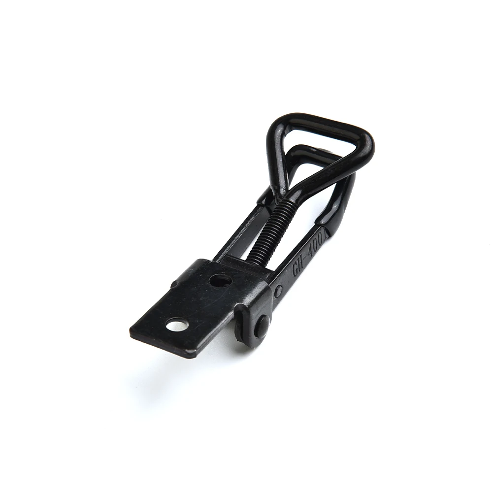 Clip Toggle Clamp Attachment Black Catch Clamps Components GH-4001 Hasp High Carbon Steel Home 100KG/220lbs Steel
Clip Toggle Clamp Attachment Black Catch Clamps Components GH-4001 Hasp High Carbon Steel Home 100KG/220lbs Steel