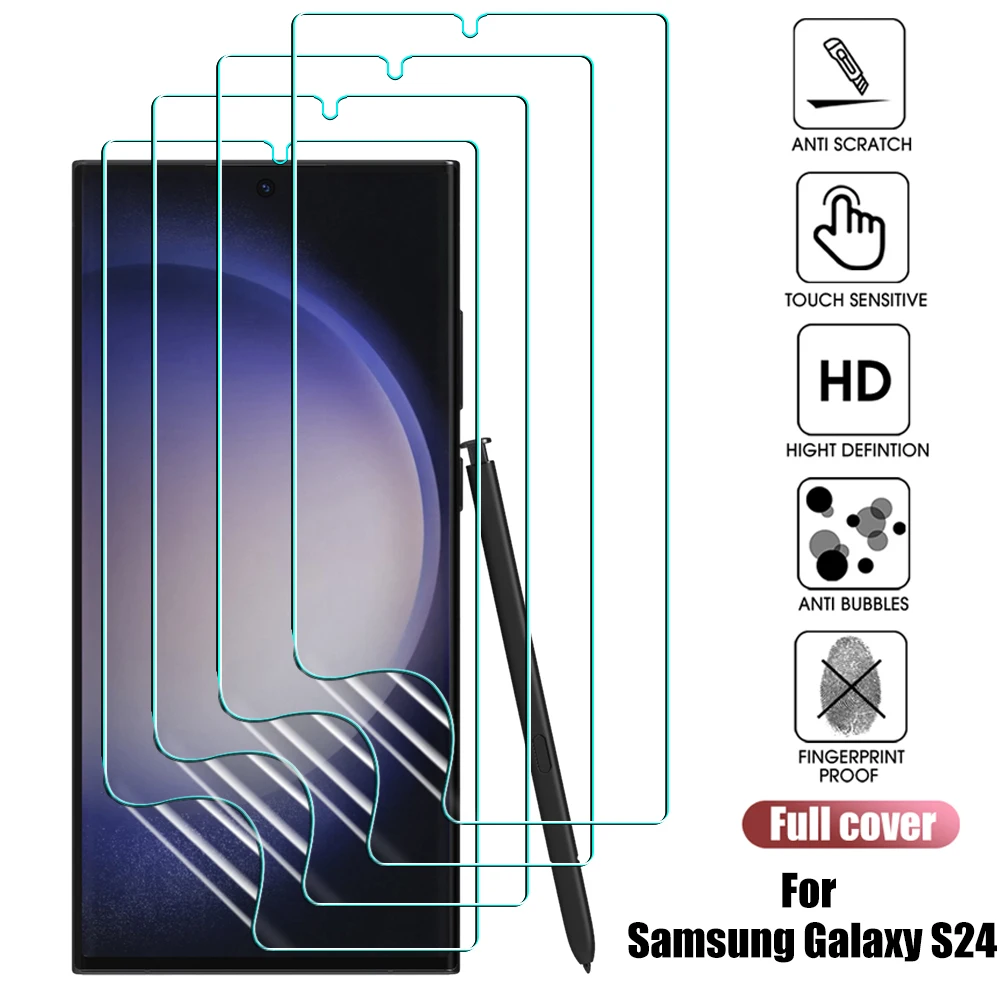 Для Samsung Galaxy S24 5G Прозрачная мягкая защита для экрана полное покрытие против царапин гидрогелевые пленки для Galaxy S24 Plus Ultra
Для Samsung Galaxy S24 5G Прозрачная мягкая защита для экрана полное покрытие против царапин гидрогелевые пленки для Galaxy S24 Plus Ultra