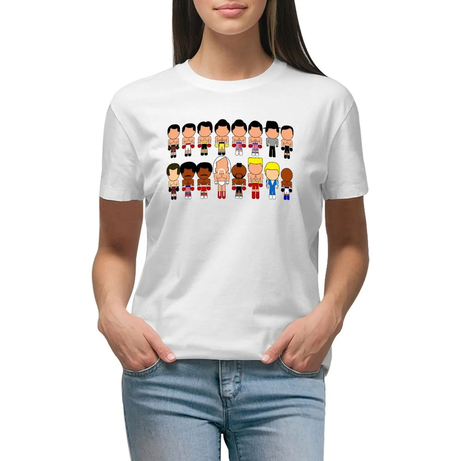 The Blocky saga - Vector-Eds T-shirt summer top Short sleeve tee graphics Women t-shirts 
The Blocky saga - Vector-Eds T-shirt summer top Short sleeve tee graphics Women t-shirts