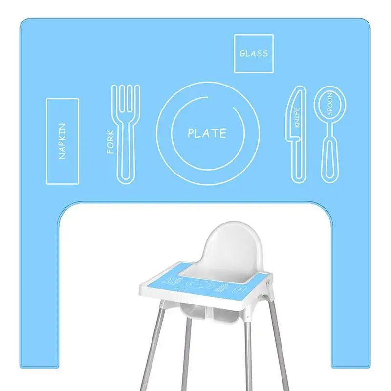 High Chair Placemat Silicone Anti-slip Mat For High Chairs High Chair Tray Accessories Food-Grade Dishwasher Safe For Outdoor
High Chair Placemat Silicone Anti-slip Mat For High Chairs High Chair Tray Accessories Food-Grade Dishwasher Safe For Outdoor