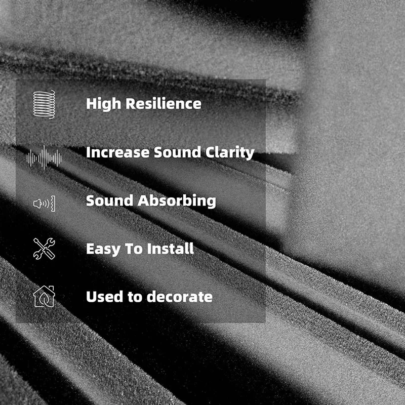 48 Pack Self-Adhesive Sound Proof Foam Panels,12 X 12 X 2 Inches Acoustic Foam,For Wall,Home,Studio
48 Pack Self-Adhesive Sound Proof Foam Panels,12 X 12 X 2 Inches Acoustic Foam,For Wall,Home,Studio