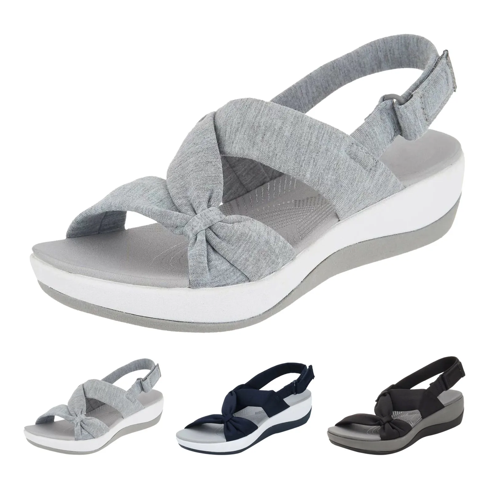 Женские босоножки, летние римские сандалии с закрытым носком, женские сандалии на танкетке с бантом, женские босоножки на плоской подошве, лето 2024 
Женские босоножки, летние римские сандалии с закрытым носком, женские сандалии на танкетке с бантом, женские босоножки на плоской подошве, лето 2024